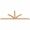 Ekena Millwork Richland Timber Gable Bracket, Western Red Cedar, 96"W x 40"H x 1 1/2"D x 3 1/2"F, 10/12 Pitch GBW096X40X0204RIC00SWR - alternate 4